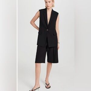 Vince Black Sleeveless Blazer Size 12